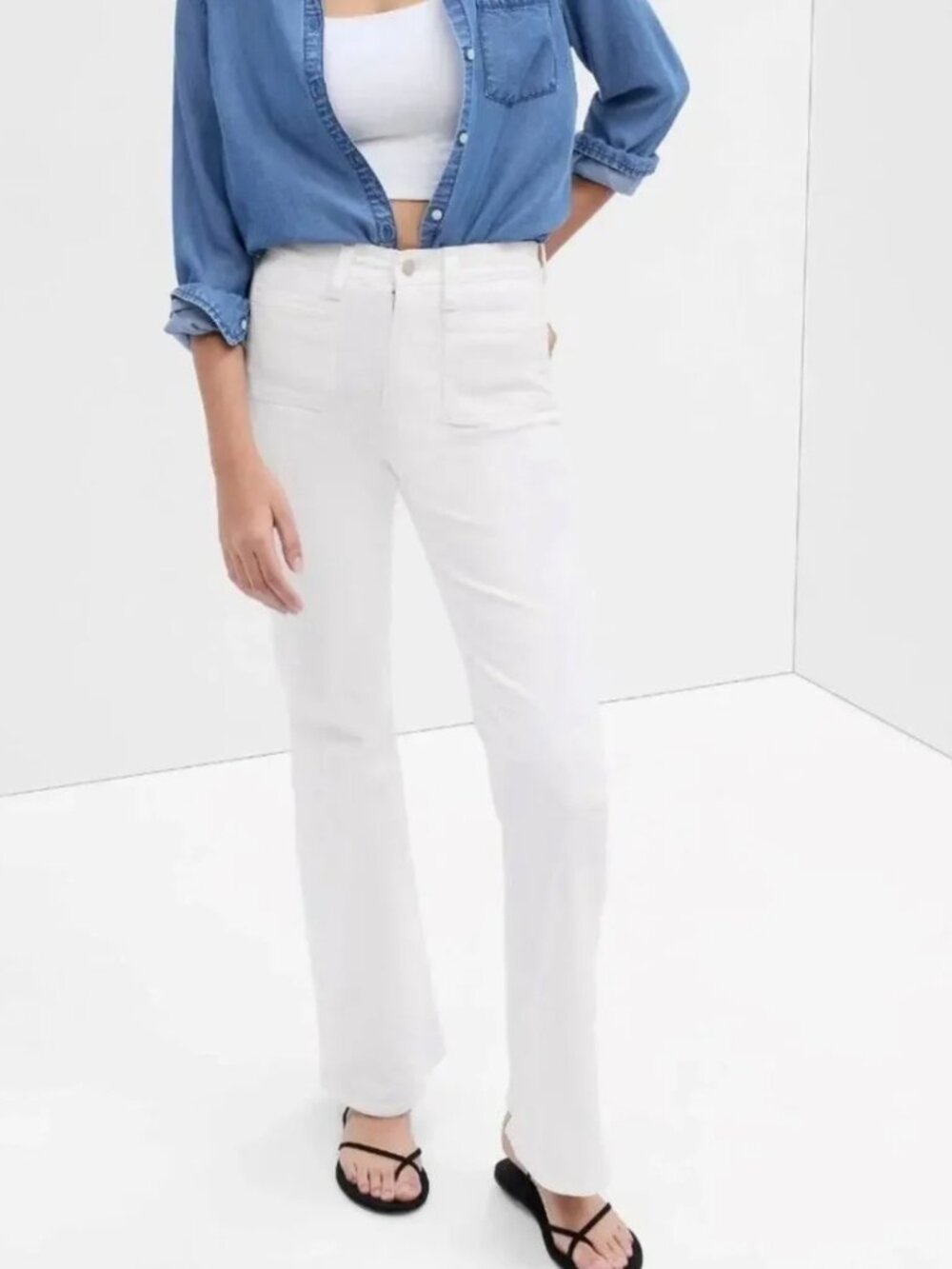 GAP 70s Flare High Rise with Front Pockets 29P/8P